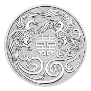 2025澳洲中國神話傳說 - 雙鳳銀幣1盎司