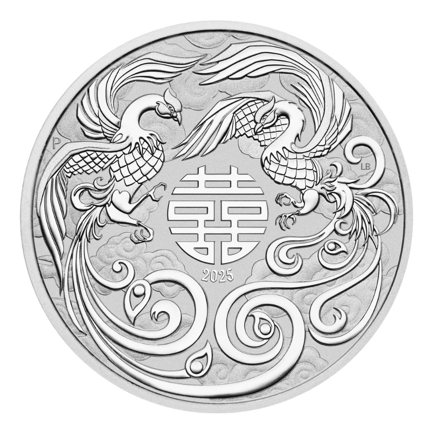 2025澳洲中國神話傳說 - 雙鳳銀幣1盎司 2